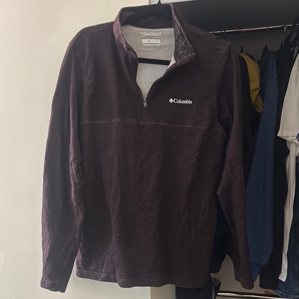 Columbia Men's Quarter-Zip Jacket - Dark Purple